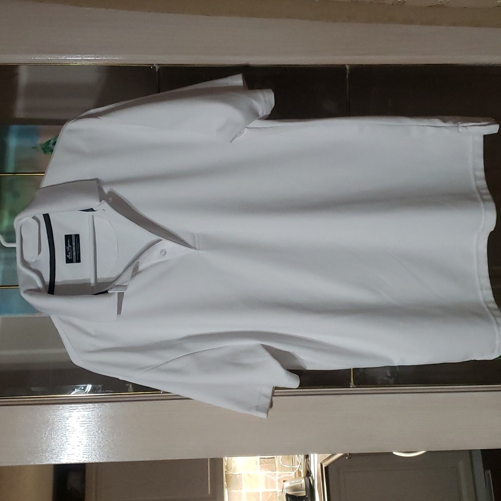 Ben Hogan's Solid Short Sleeve Polo. WHITE. SIZE XL